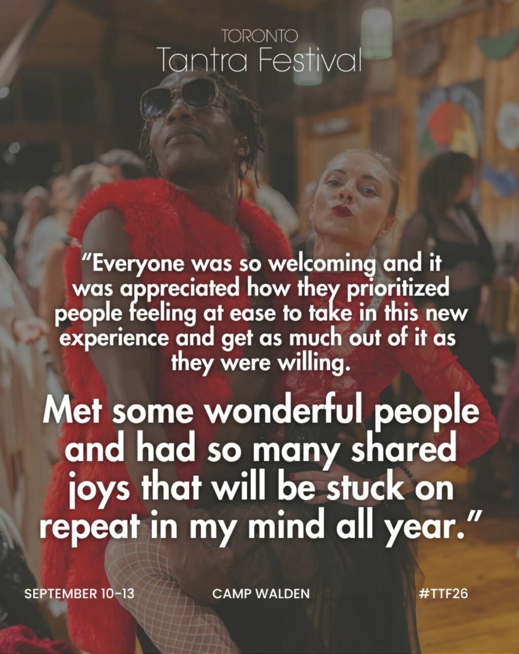 Instagram post from torontotantrafestival. This post is in position 1.