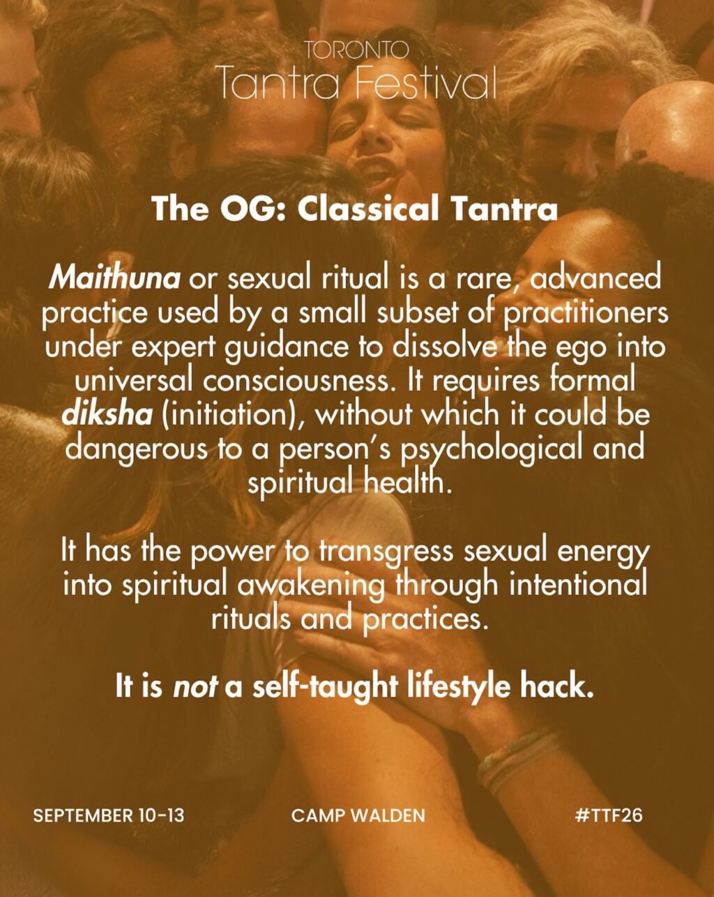 Instagram post from torontotantrafestival. This post is in position 3.