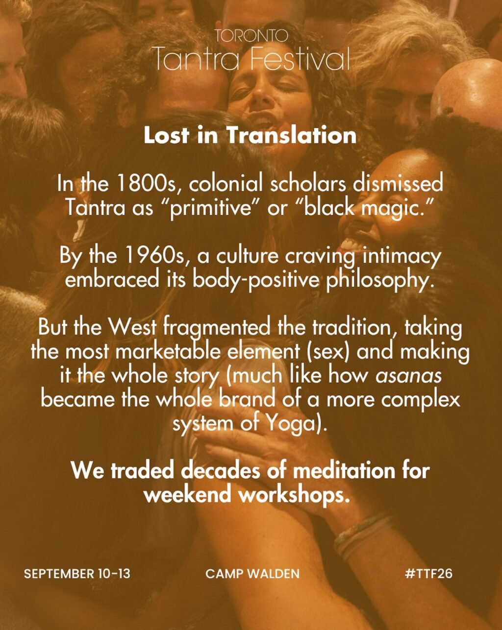 Instagram post from torontotantrafestival. This post is in position 5.